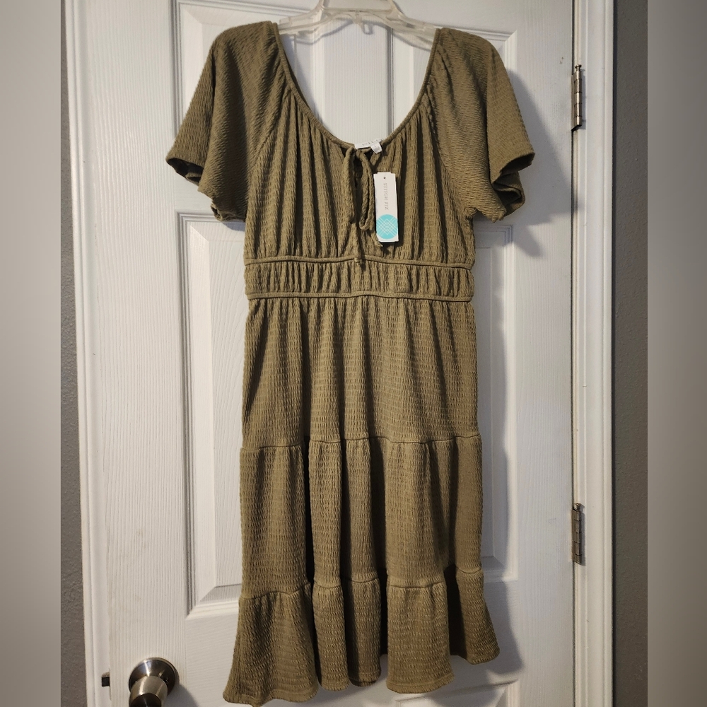 Olive Green Gilli Reese Dress L